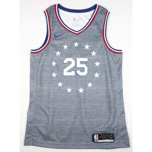 Philadelphia 76ers Jersey Mens Large #25 Ben Simmons Nike City Edition Swingman